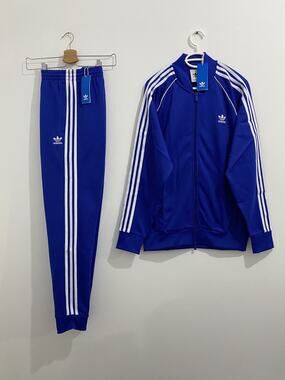 Adidas Originals Superstar Tracksuit Semi Lucid Blue White Size L